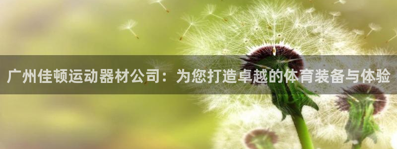 征途国际娱乐网站：广州佳顿运动器材公司：为您打造卓越